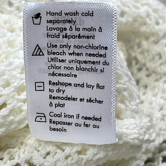 New L Space Sydney Cover Up Crochet Knit Maxi Polo Dress Swim White Sz XS - Picture 14 of 14